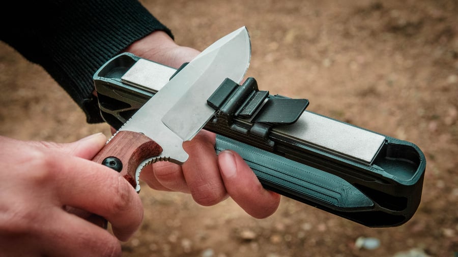 SparkleCastle Dual-Action Precision Knife Sharpener