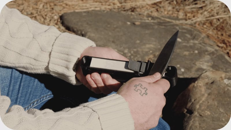SparkleCastle Dual-Action Precision Knife Sharpener