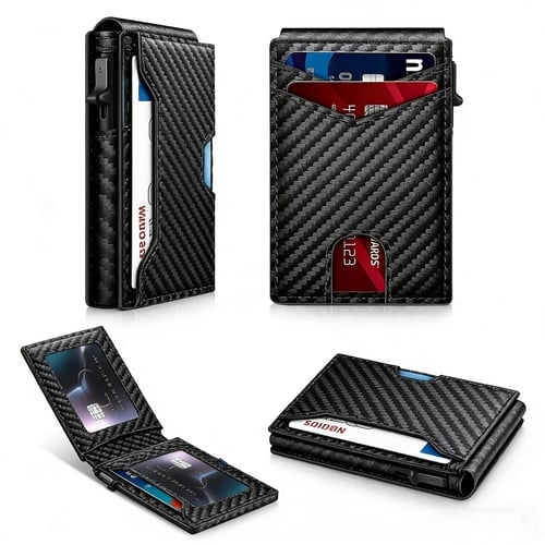 Aluminum RFID Blocking Minimalist Wallet for Men