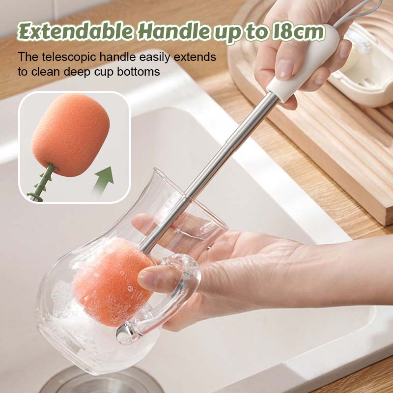 Flexible Cup Cleaning Brush – Effortlessly Reaches Deep Corners!