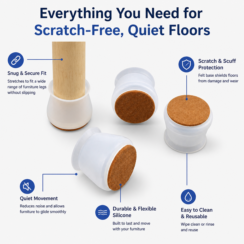 SubliGuard — Silent, Scratch-Free Floors with a Perfect Furniture Hug Every Time