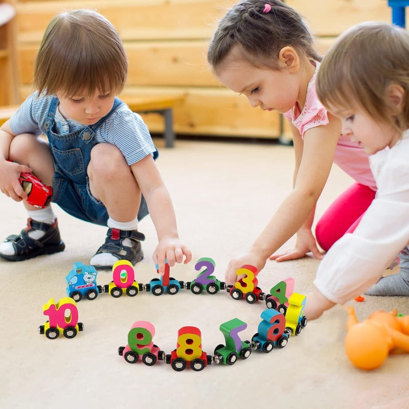 MagnaTrain Number Pull Toy - Engaging Learning Game for Young Math Whizzes