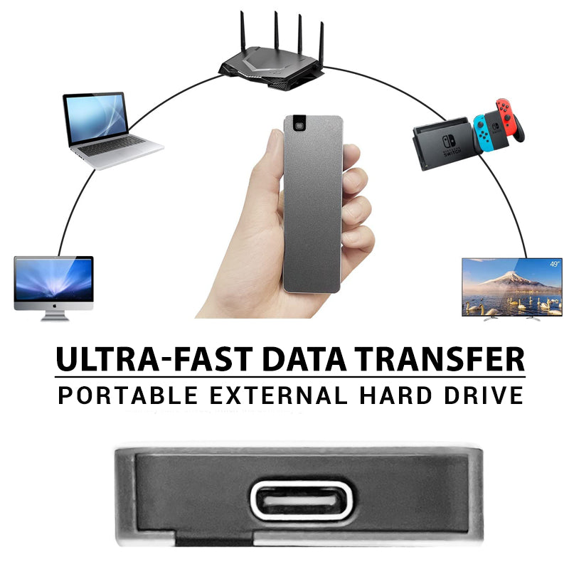 Hard Drive | Rapid USB Data Transfer | Sturdy Aluminum Shell | DataHaven