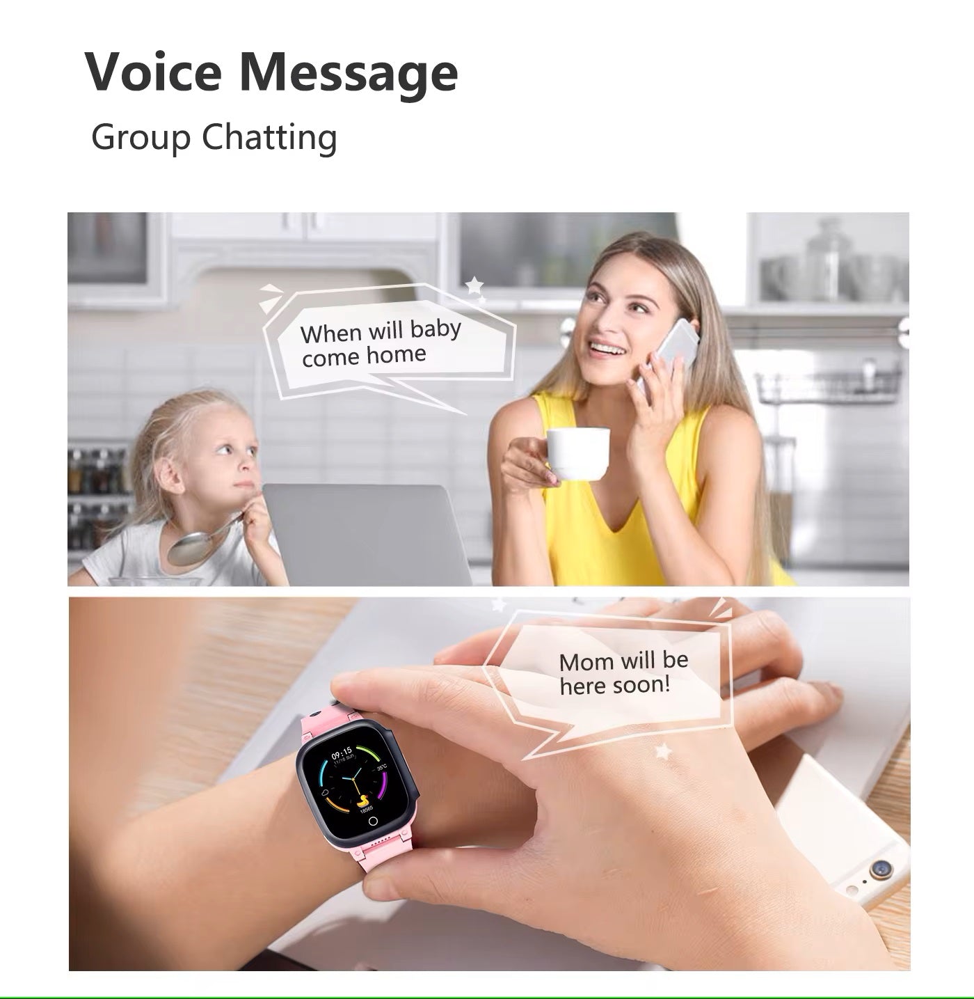Children's GPS Smartwatch | 4G Video Calling and Contacts | SOS Alert Button | KidLink