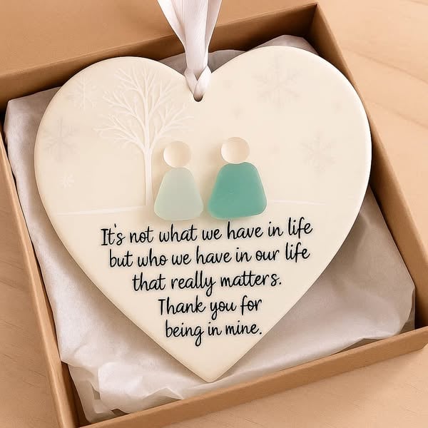 Heartfelt Harmony – Meaningful Ceramic Heart Ornament
