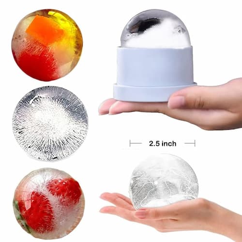 FrostVibe — Large Sphere Ice Ball Mold for Whiskey & Cocktails