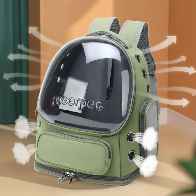 Clear Pet Backpack Carrier for Small Dogs and Cats – Breathable Design