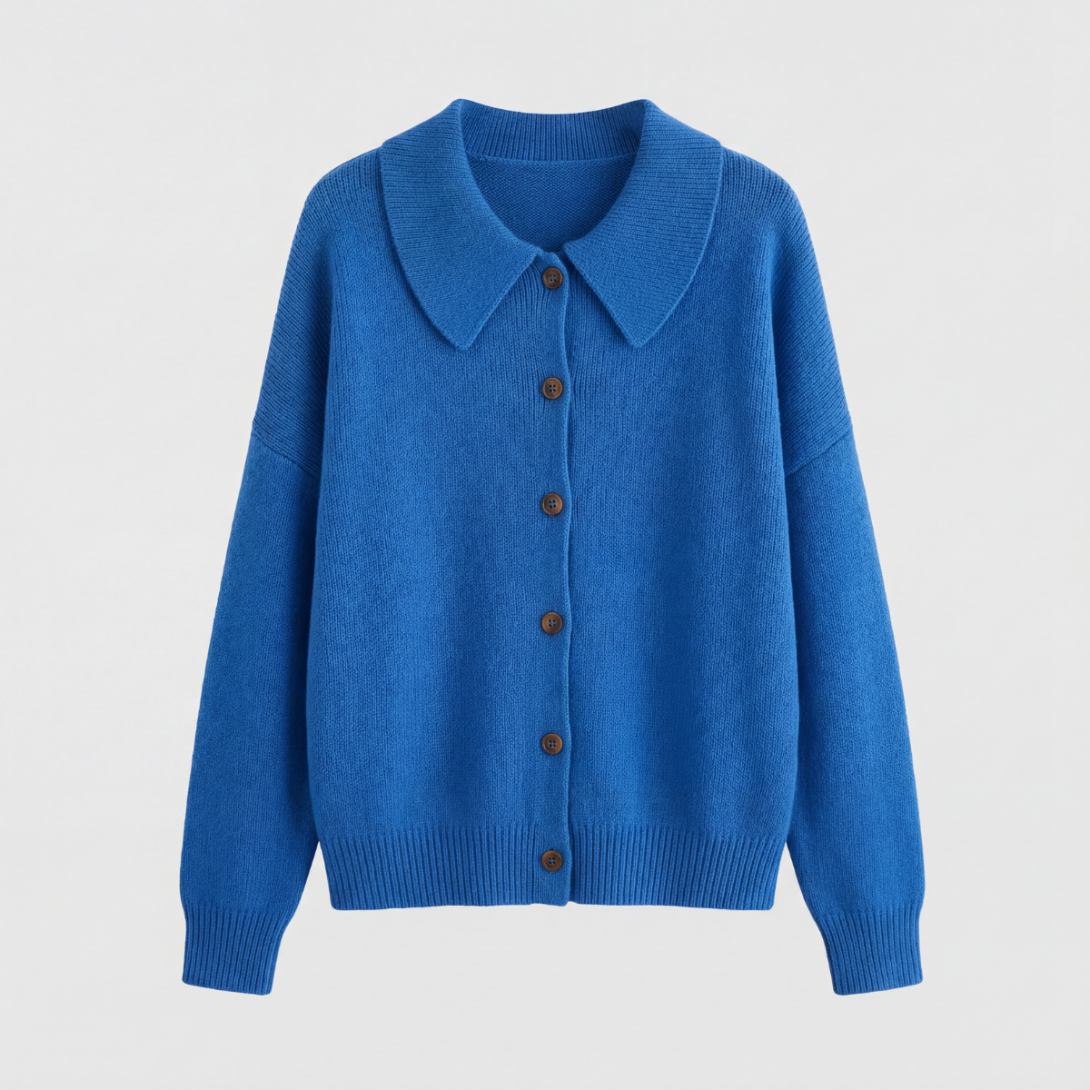 Collete™- Soft Knit Cardigan With Peter Pan Collar