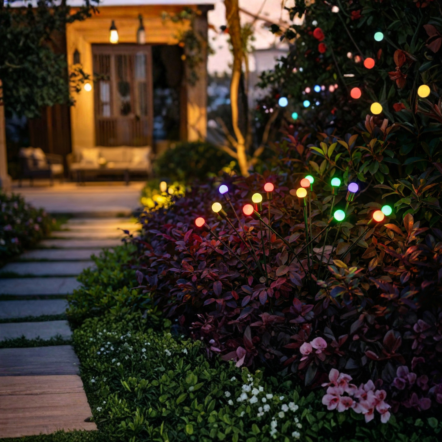 LumiFire™ Solar Firefly Garden Lights