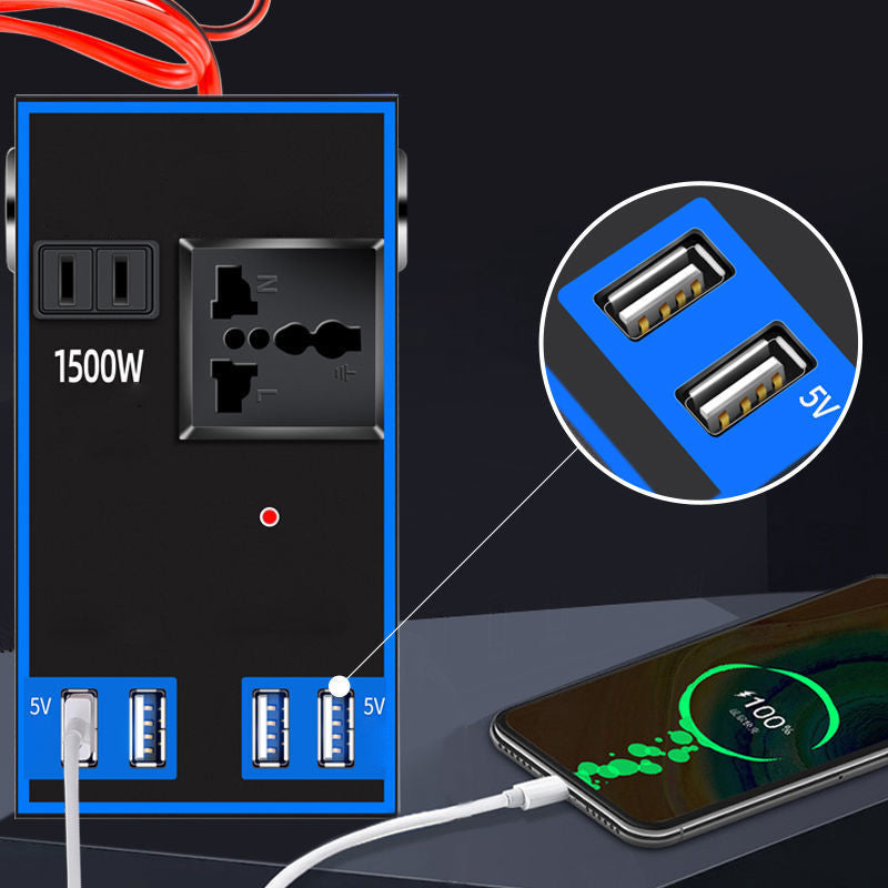 Car Power Inverter Adapter for Road Trips and Camping