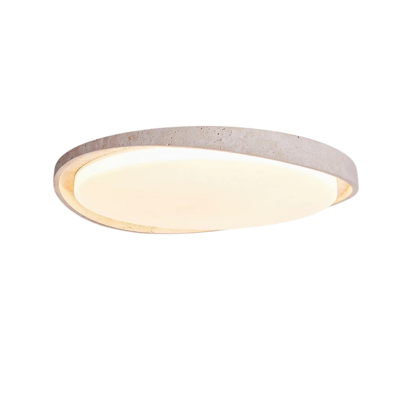 Ceiling Light in Stone Finish – Gentle, Uniform Illumination