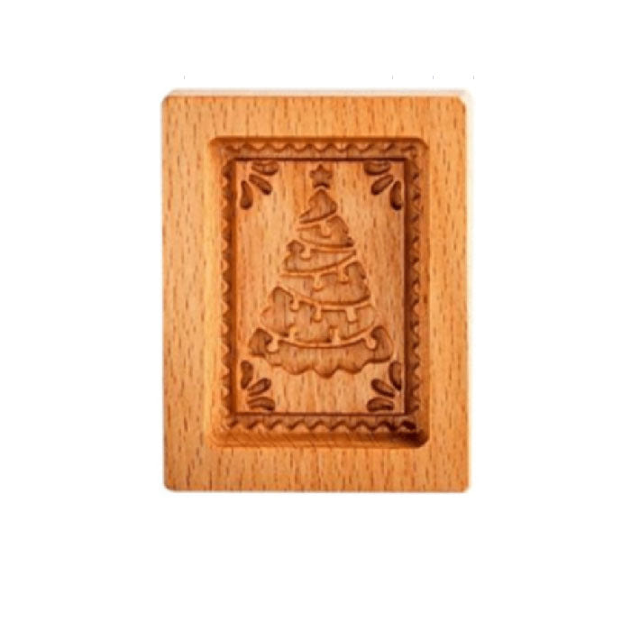 Wood patterned Cookie cutter - Embossing Mold For Cookies