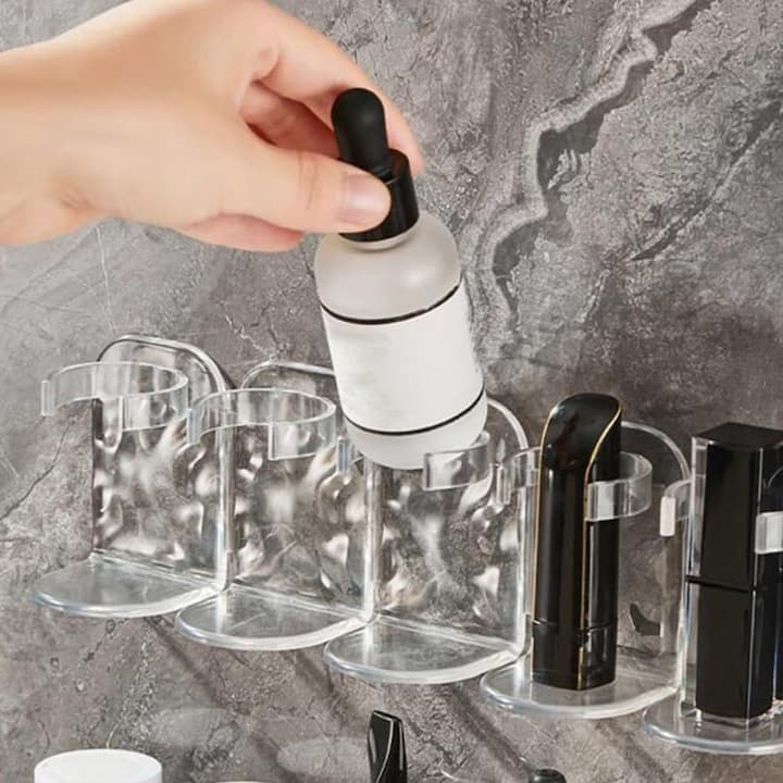 AquaGripPro — Wall Mounted Shower Shelf with Adhesive Hooks