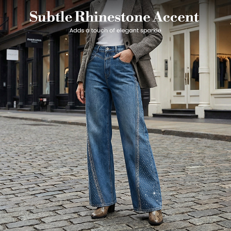 DivineLux™ Rhinestone Jeans — Sculpt Your Curves, Spark Confidence, and Feel Unstoppable All Day