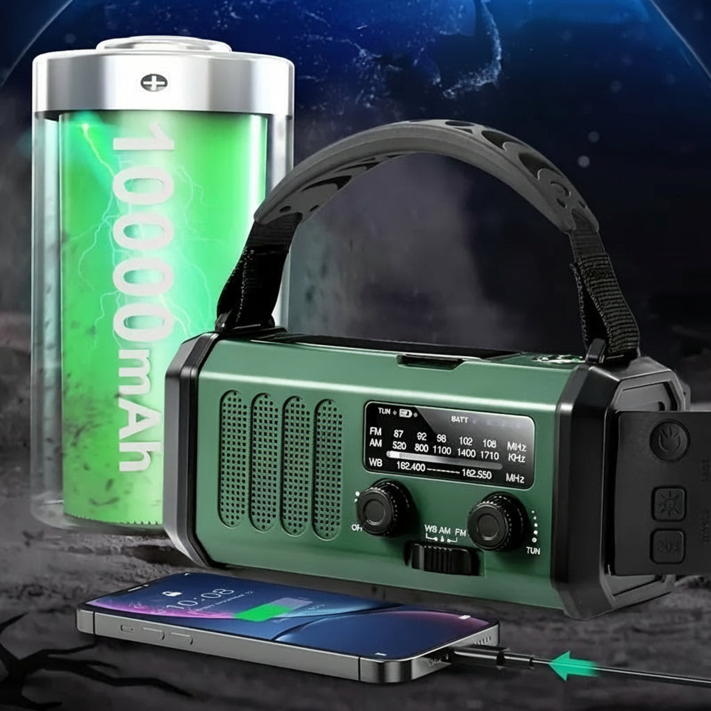 Compact Emergency Radio – Versatile All-in-One Survival Tool