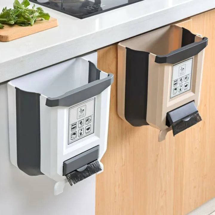 Collapsible Countertop Kitchen Trash Bin