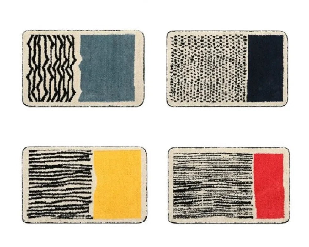 NordicFlow - Abstract Bathroom Rug Non-Slip Bath Mat
