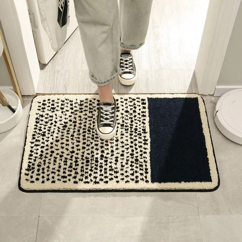NordicFlow - Abstract Bathroom Rug Non-Slip Bath Mat