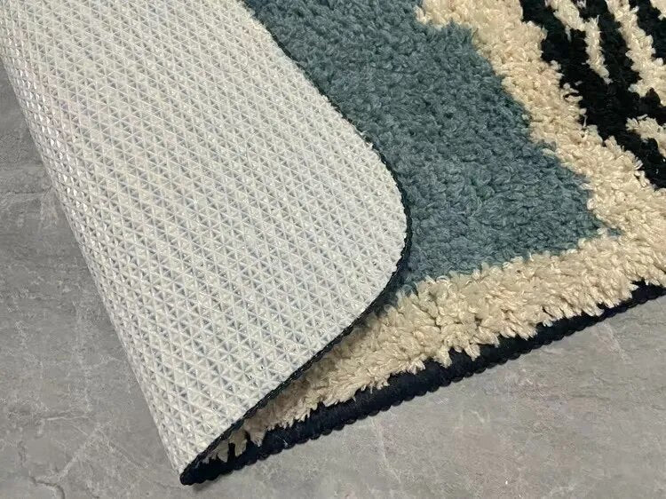 NordicFlow - Abstract Bathroom Rug Non-Slip Bath Mat