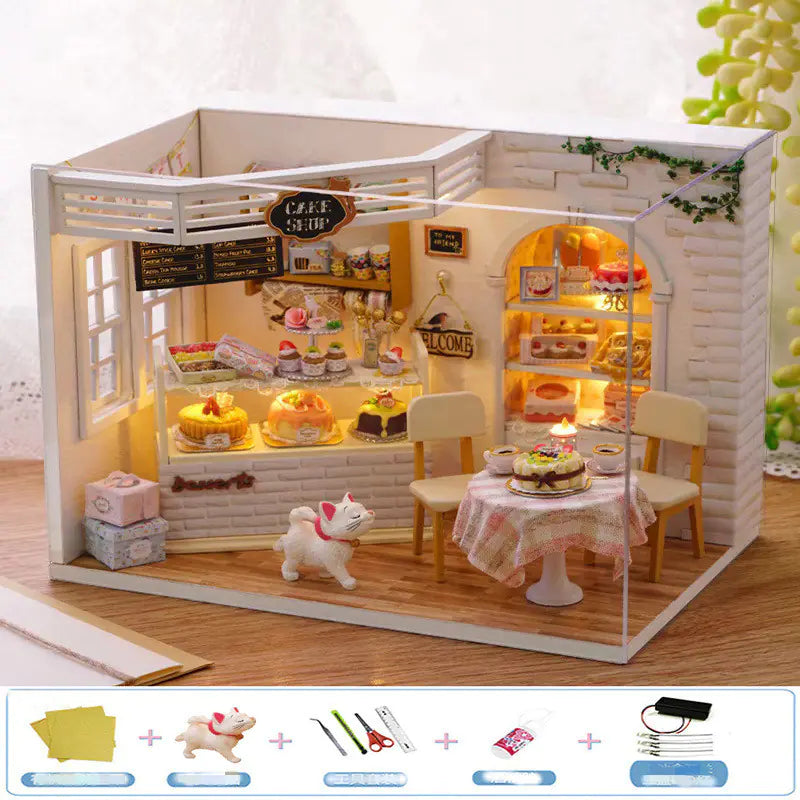 The Cozy Nook DIY Miniature House Kit | 3D Wooden Puzzle with Light & Music