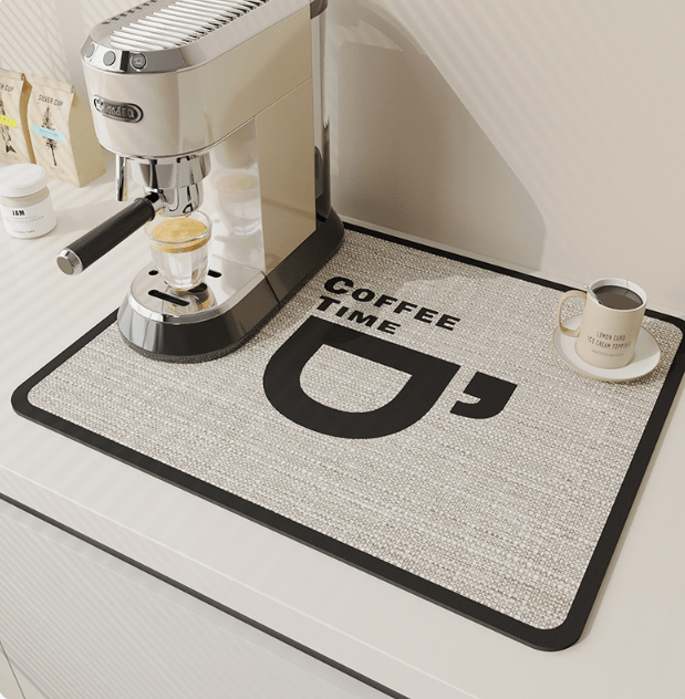 Drip Pad | Diatomite Kitchen Mat Fast-Drying | Maintains Dry Countertop | DishDryer