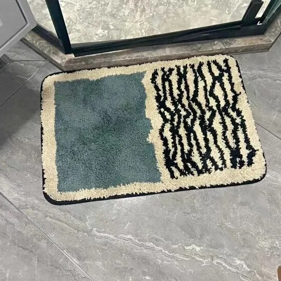 NordicFlow - Abstract Bathroom Rug Non-Slip Bath Mat