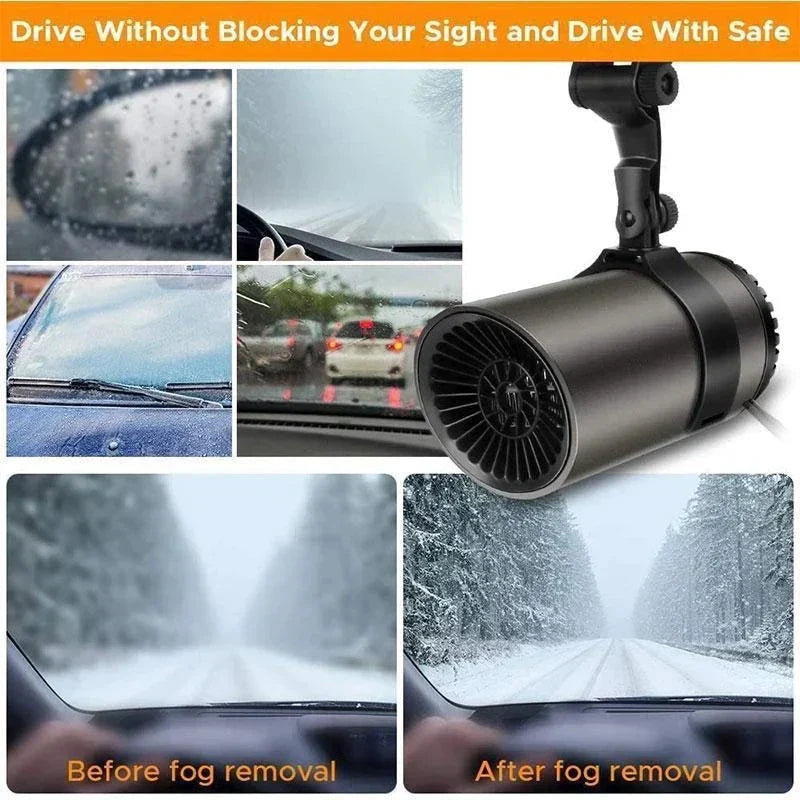 Compact Vehicle Heater and Windshield De-icer – Rapid Heating for Winter Safety