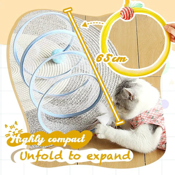 PlayTime – Interactive Cat-Hunting Coil Tunnel Toy