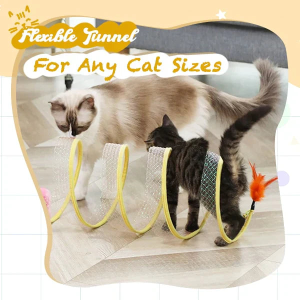 PlayTime – Interactive Cat-Hunting Coil Tunnel Toy