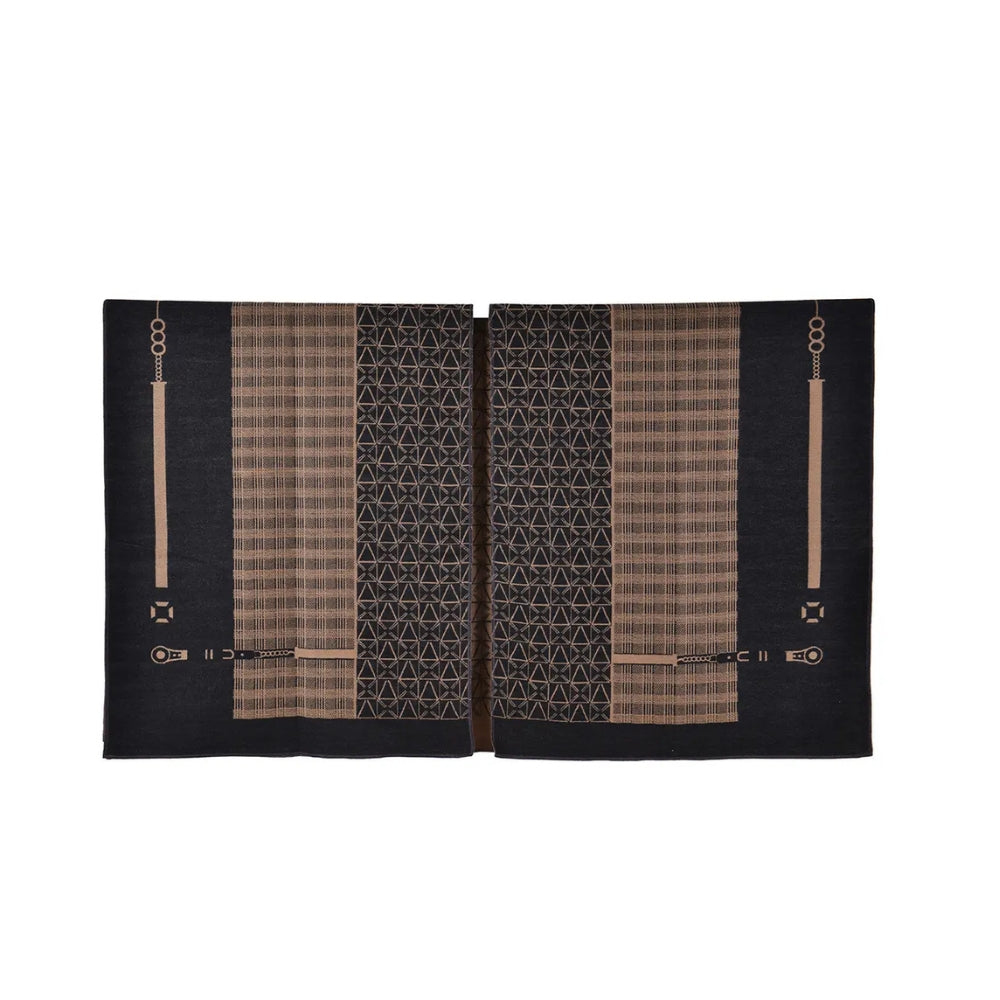Auron Geometric Acrylic Poncho Shawl