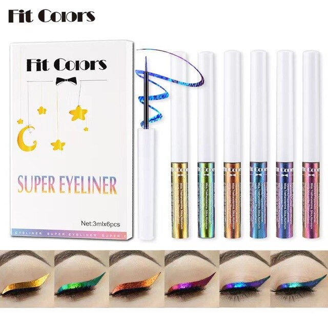 GlamGlimmer™ 6 Color Glitter Eyeliner
