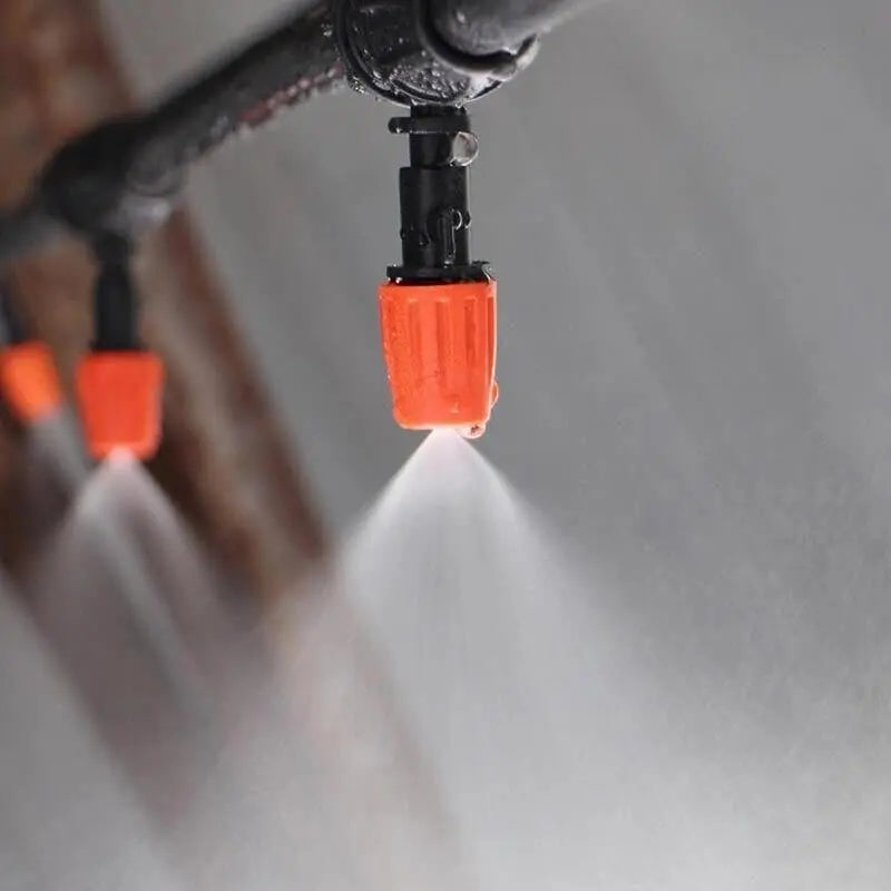 Irrigation Setup | Automatic Fine Mist Sprinkler | Adjustable Hose Guide | AquaMisto