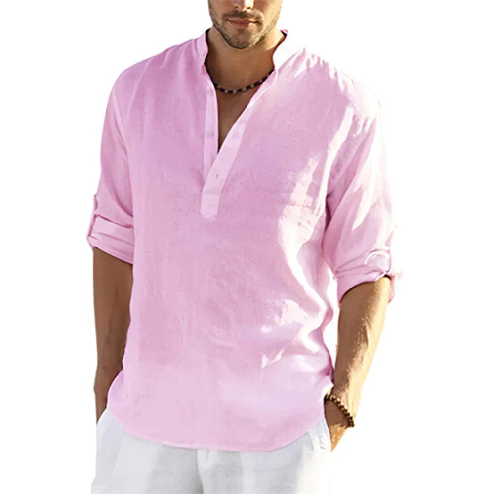 Men's Casual Linen Shirt