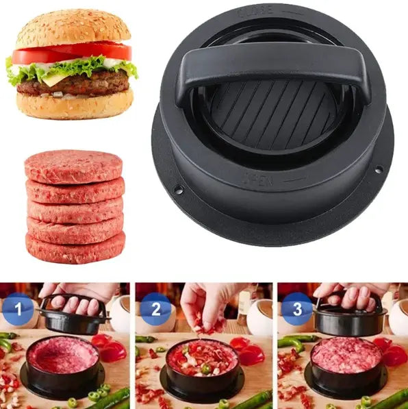 Burger Press with Twist Lock for Ideal Patties