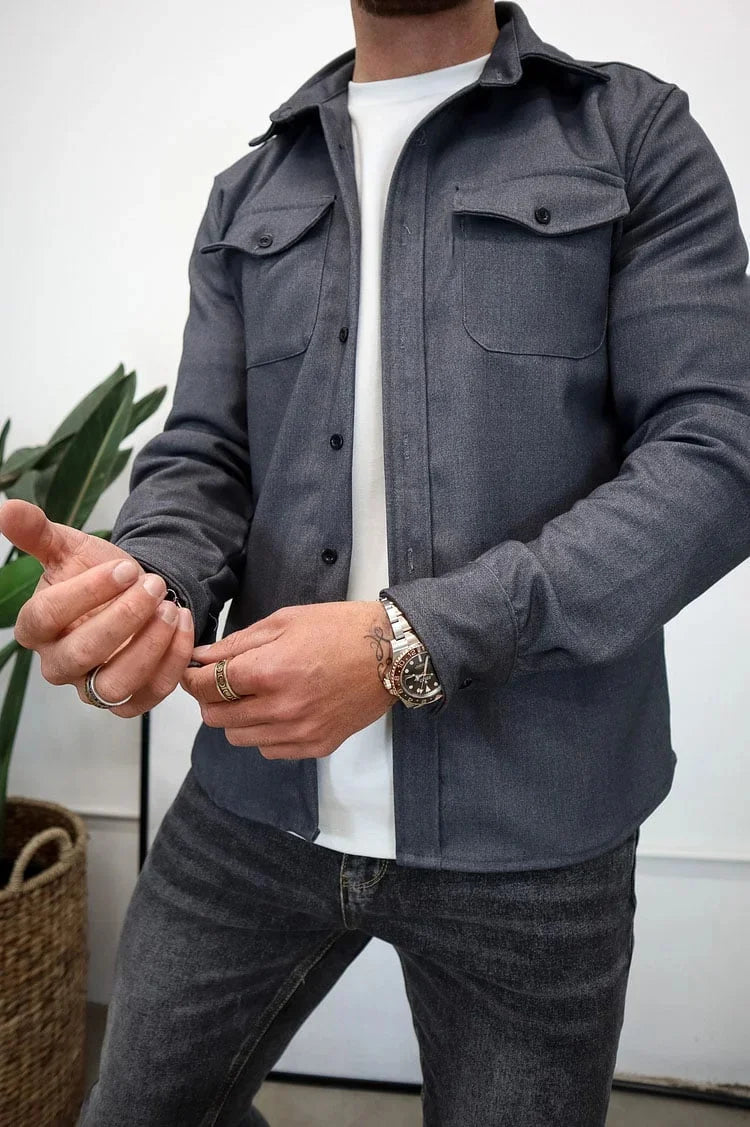EliteThread™ Shirt Jacket — Wear Confidence That Commands Every Room