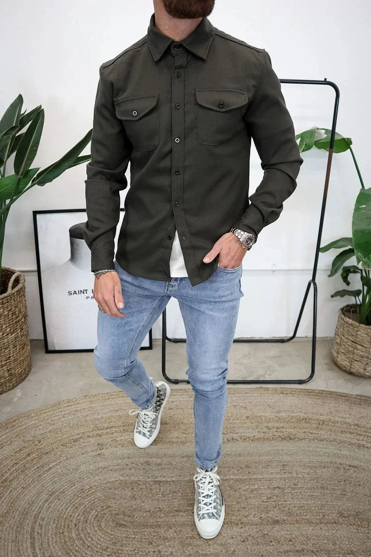 EliteThread™ Shirt Jacket — Wear Confidence That Commands Every Room