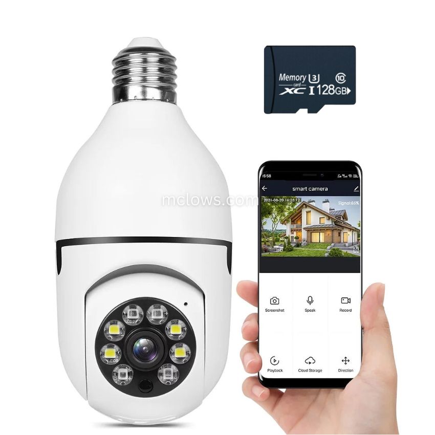 CCTV Security Camera | 360° Surround View | Full HD Night Vision | BulbCam360