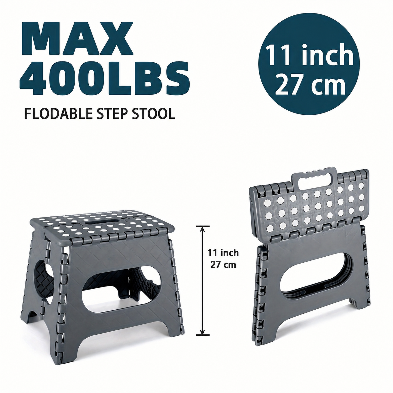 Folding Step Stool with a Weight Capacity of 180 kg