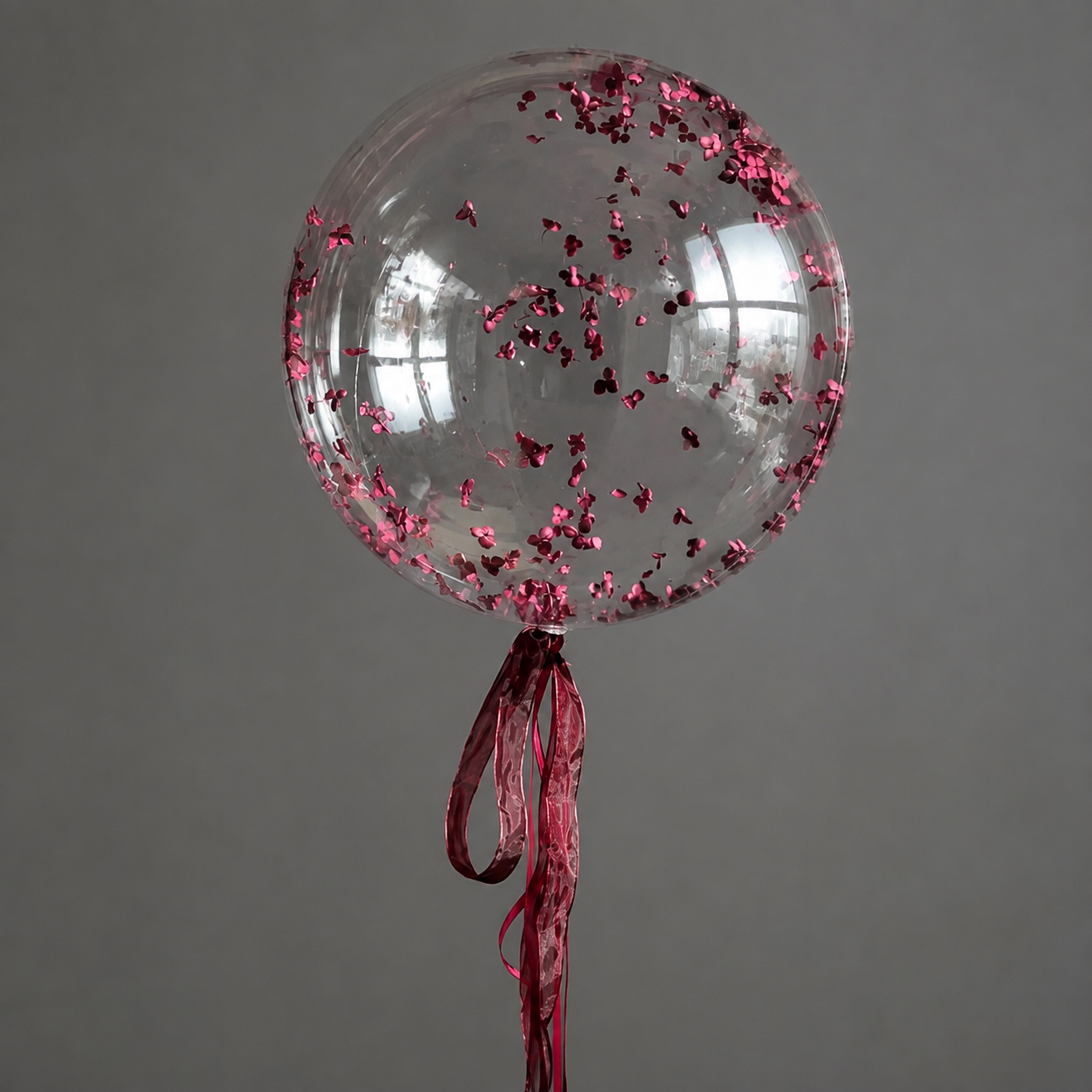 DIY Floating Floral Balloon Kit (10 Sets) / Bobo Balloons with Preserved Hydrangea Petals & Ribbon
