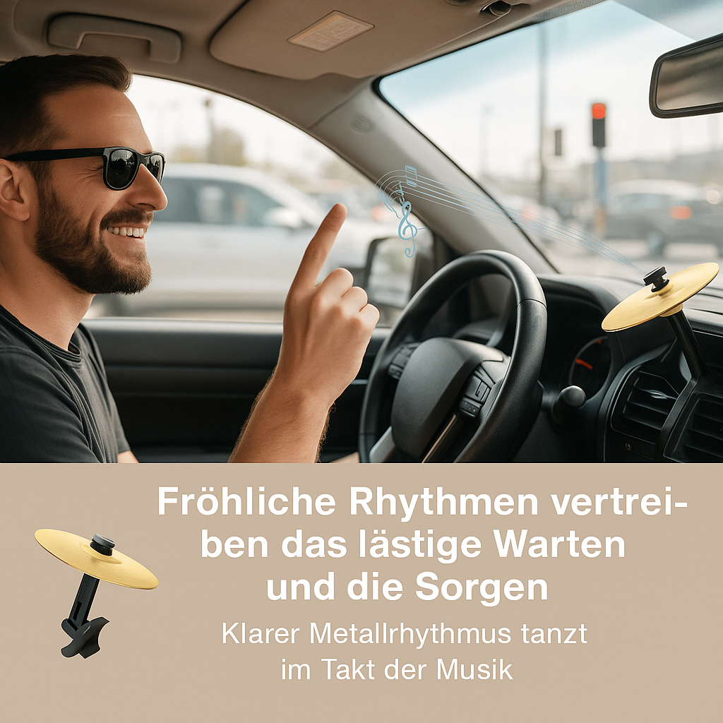 Mini Drum Cymbal for Car – BeatDrive Accessory