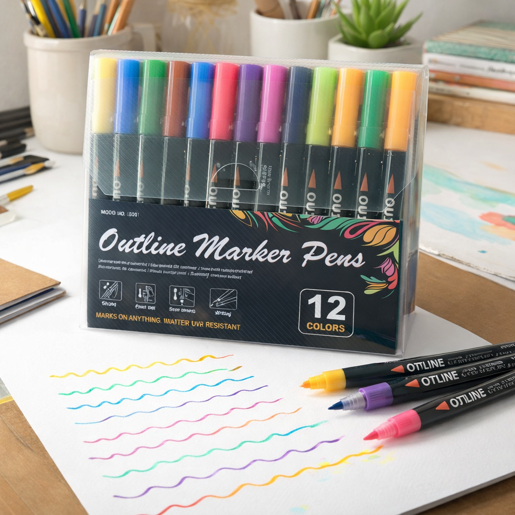 Colorful Dual Markers for Creative Effects