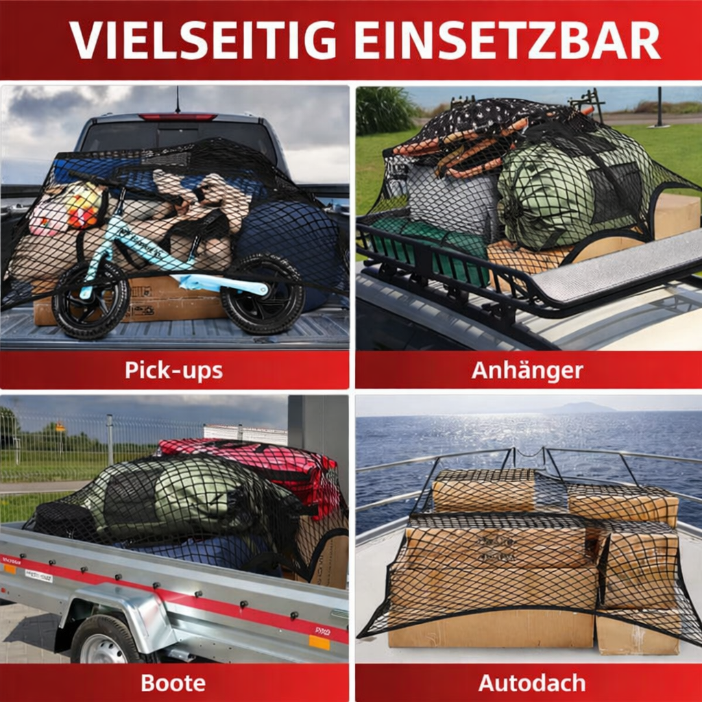 Cargo Secure Net – Keeps Your Load Safe Even at Full Speed