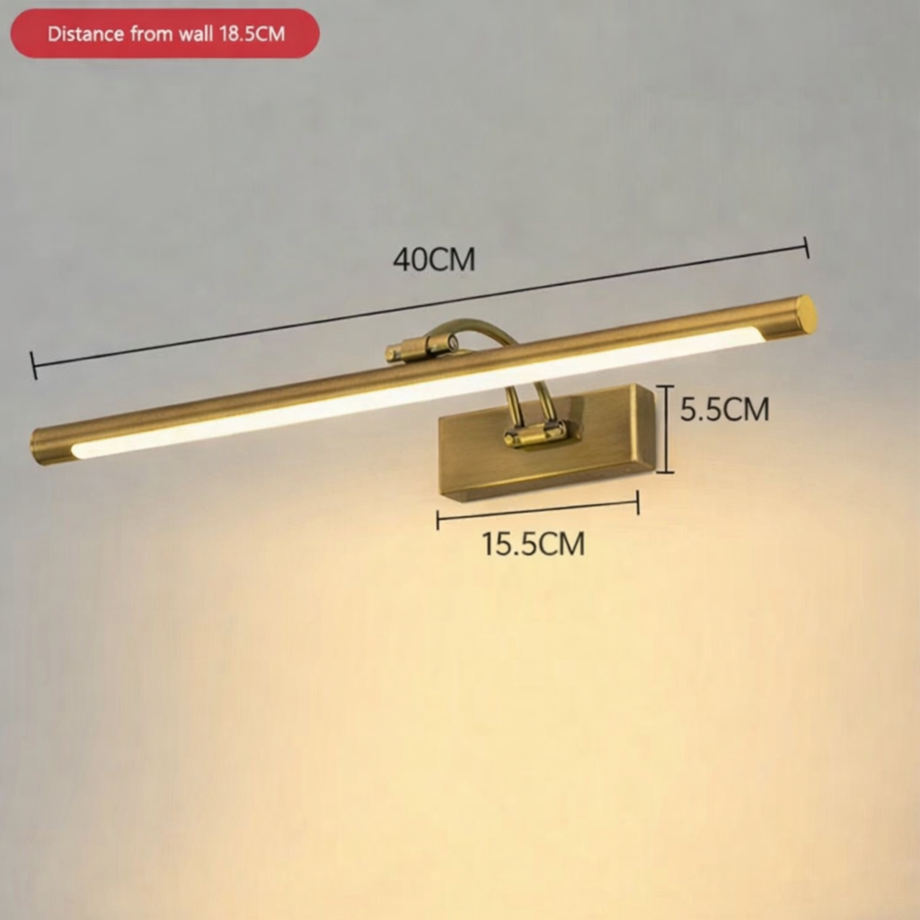 Royallure Brass Picture Light Sconce with Adjustable LED for Art Display