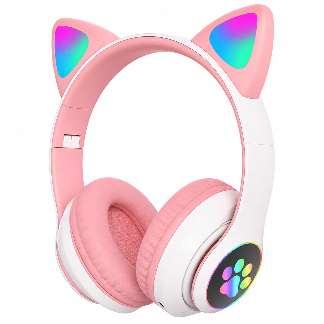 LED Cat Ear Gaming Headset with USB and 3.5mm Connection