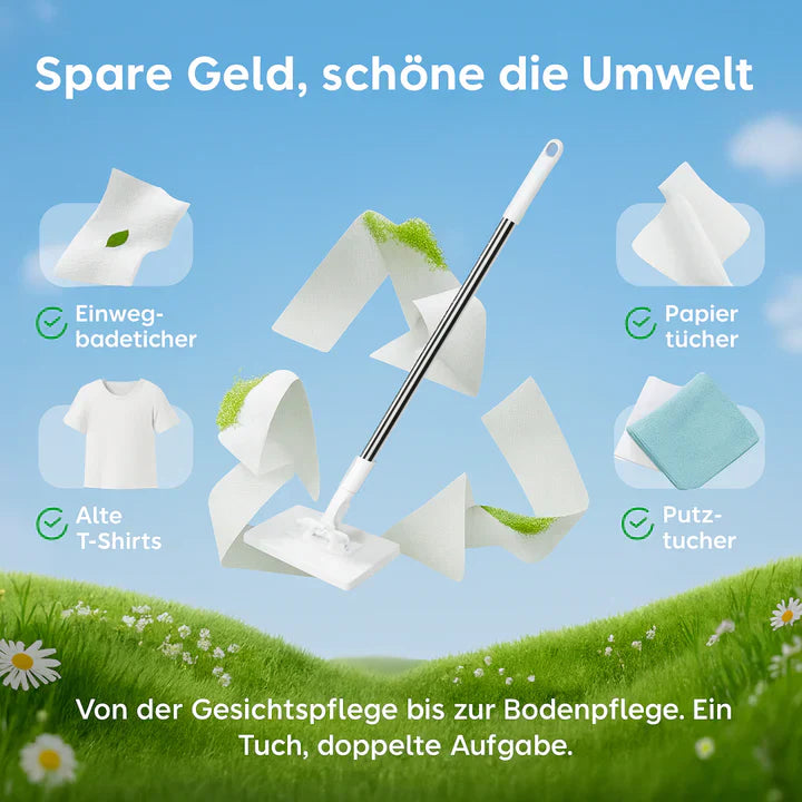 Extendable Hygienic Mop with Cloth Holder