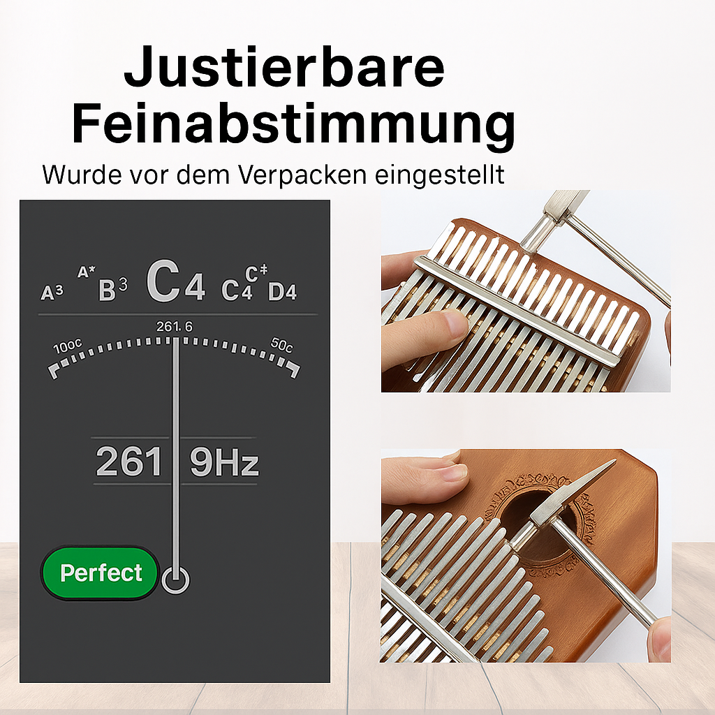 Kalimba Musical Instrument – Soothing Sounds from Natural Mahogany