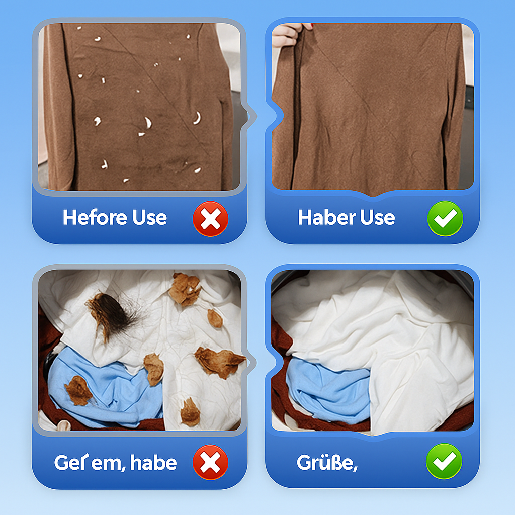 Lint-Free – No More Hair and Lint in Laundry