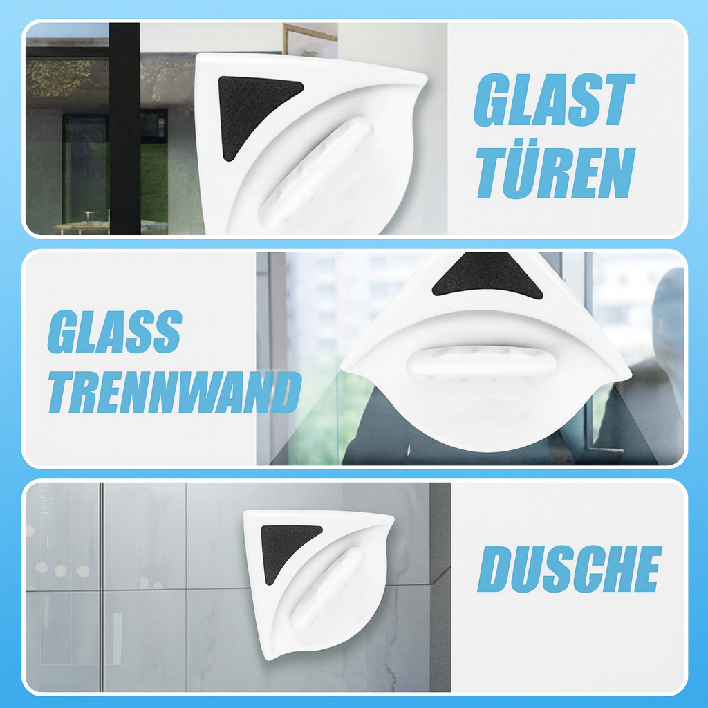Magnetic Window Cleaner for Both Sides – Glass Cleaning Tool