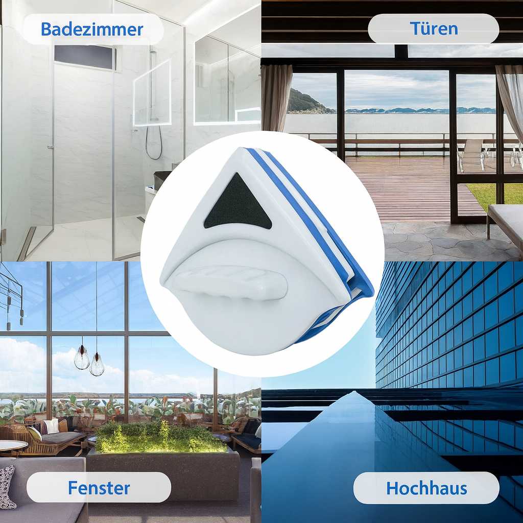 Magnetic Window Cleaner for Both Sides – Glass Cleaning Tool