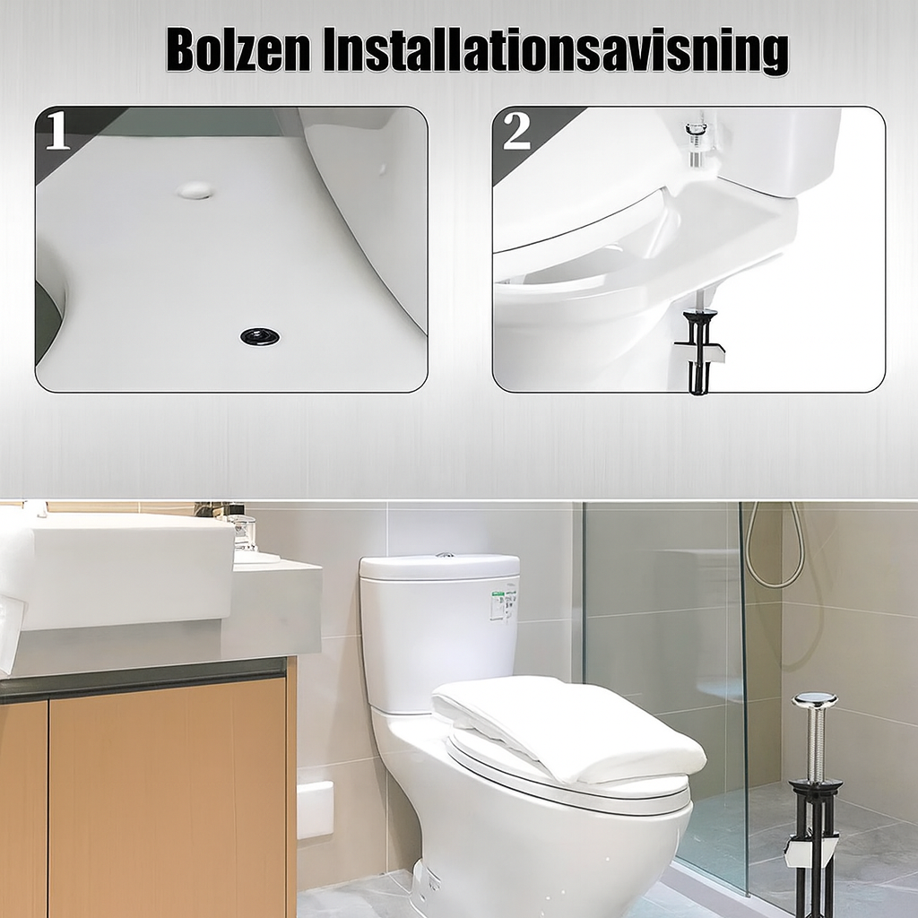 FixoGrip Toilet Seat Stabilizer Kit – No More Wobbly Seats